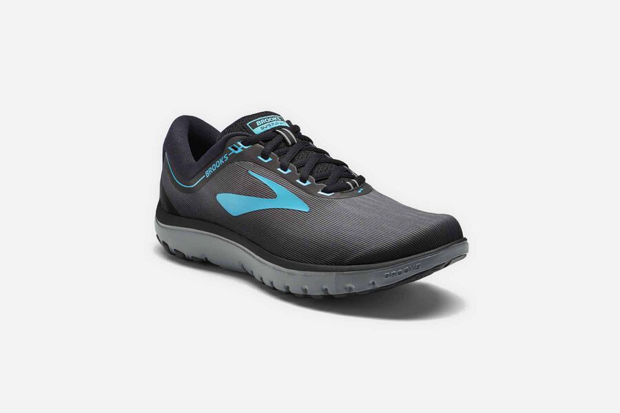 Brooks Israel Pureflow 7 Road Running Shoes Womens - Dark Grey/Blue - FWS-417025